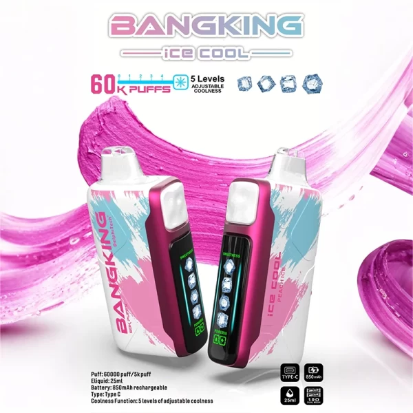 Bang-king-60000口一次性拋棄式-桃子冰