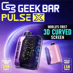 【7種口味】Geek Bar Pulse X 25000口｜全球首創3D曲面螢幕、脈衝雙模式