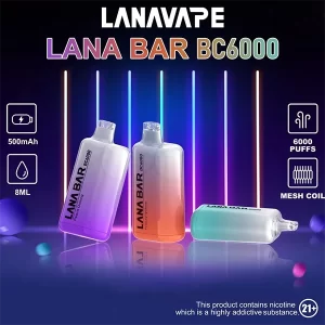 【12種口味】LANA Bar BC 6000口拋棄式 超涼款 可充電