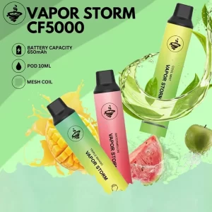 【13種口味】VAPOR STORM 風暴CF5000 拋棄式 發光款