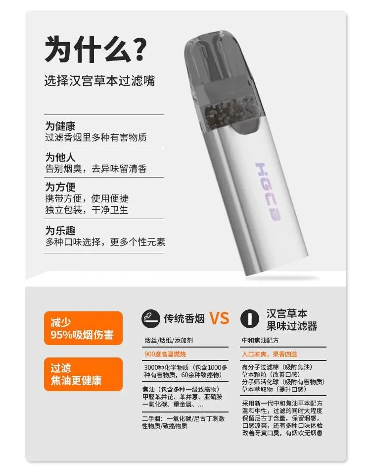漢宮草本果味過濾嘴